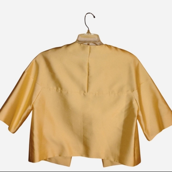 Max Mara Studio "Torre" Cropped Silk-Blend Jacket - NWT - Picture 6 of 6